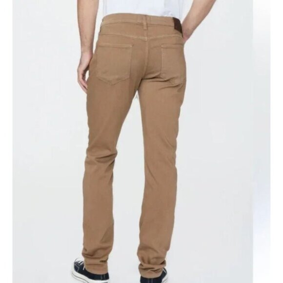 Paige Federal Pants Mens Brown Tan Stretch Straight 28 x 29 - Picture 1 of 6